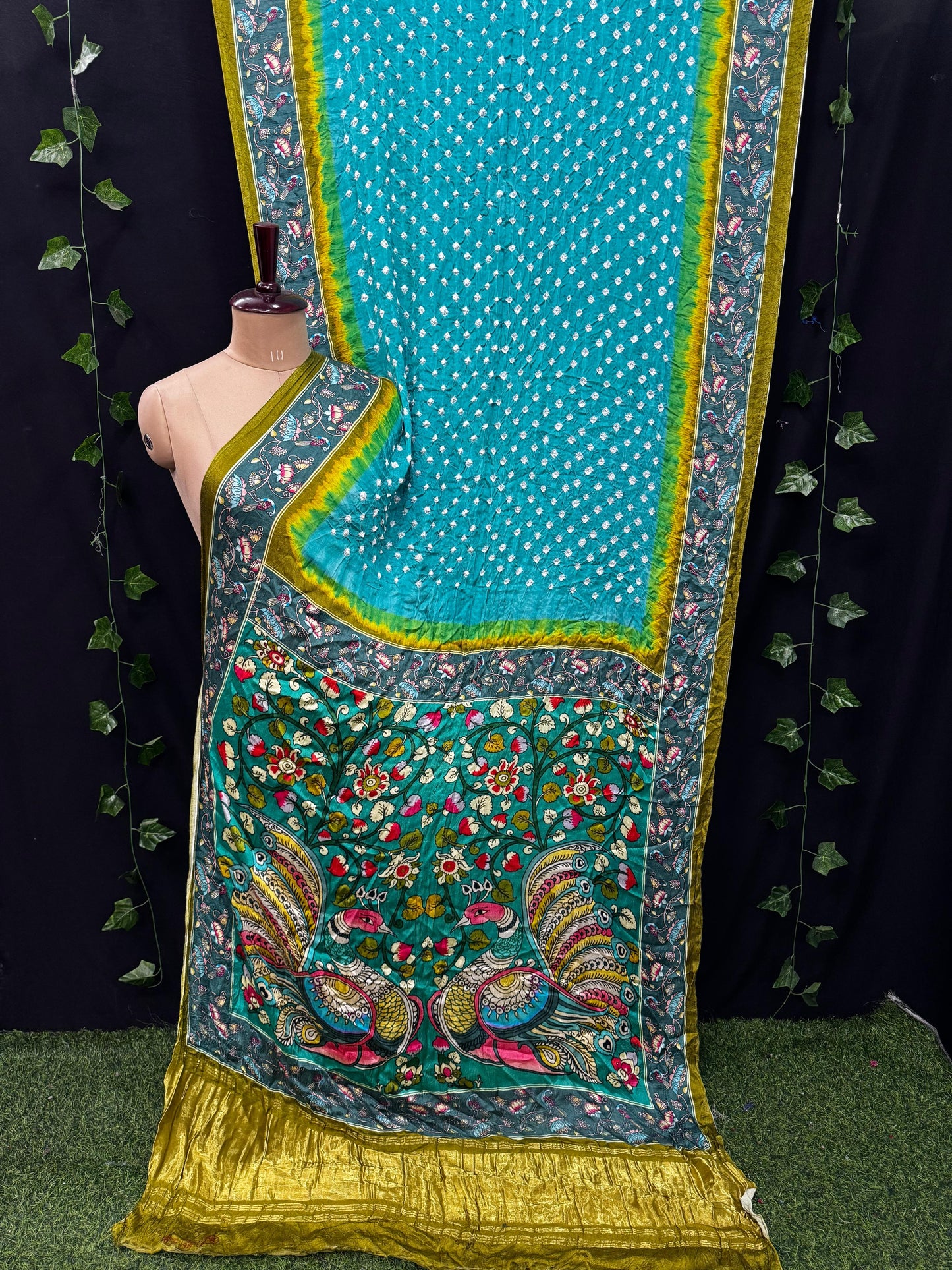 Pure Modal Silk Bandhani Saree