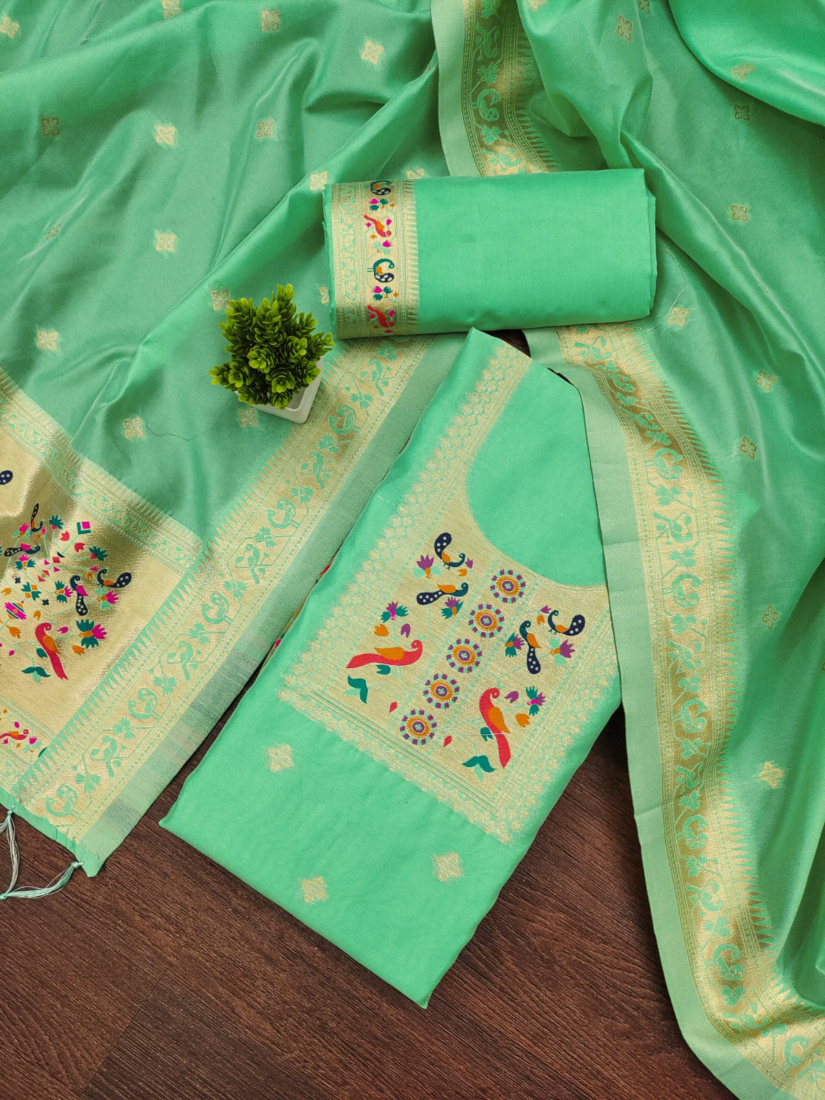 Banarasi Silk Suit with Dupatta