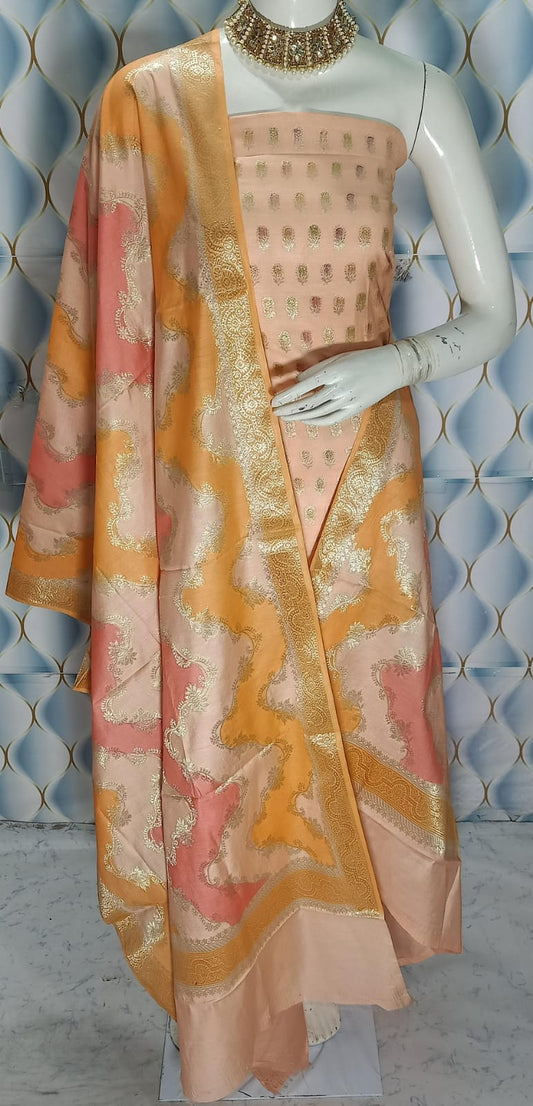 Pure Banarasi Chanderi Silk Suit