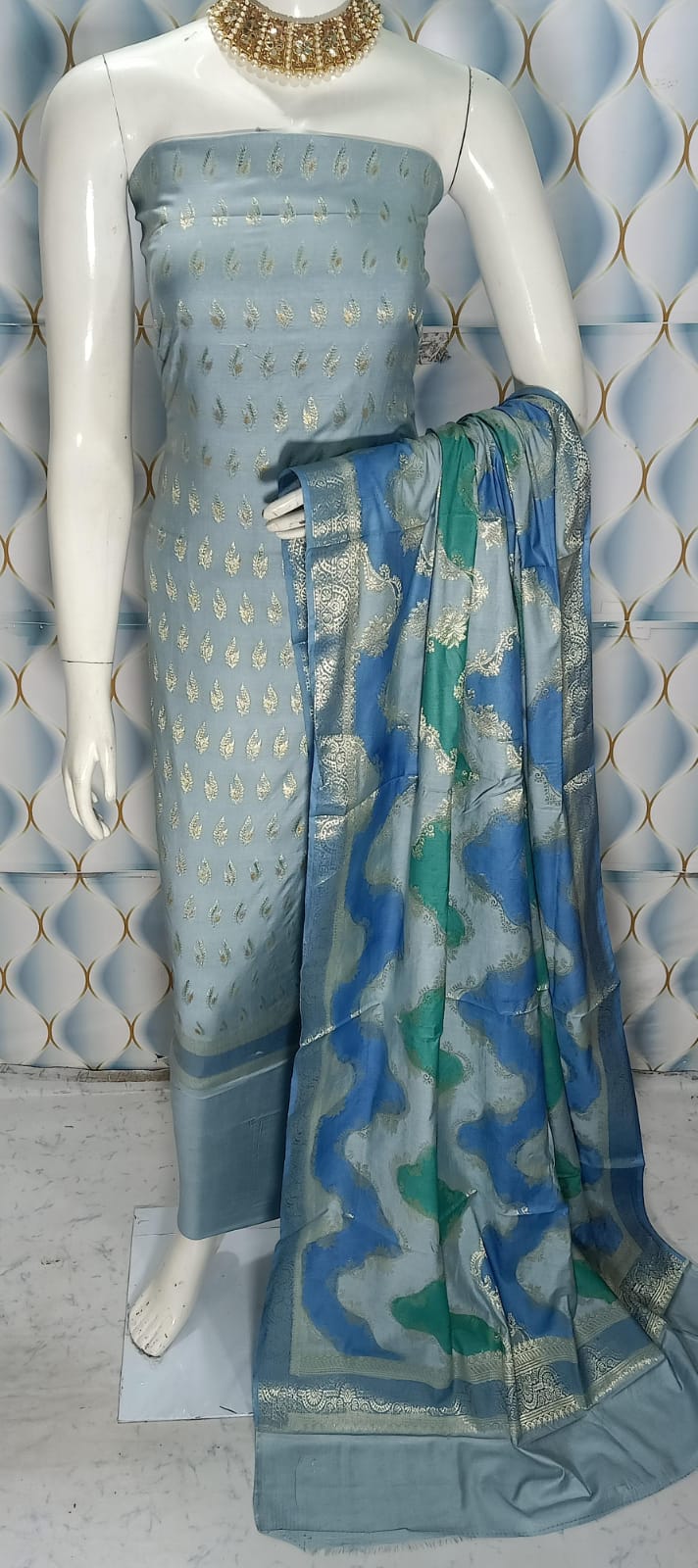 Pure Banarasi Chanderi Silk Suit