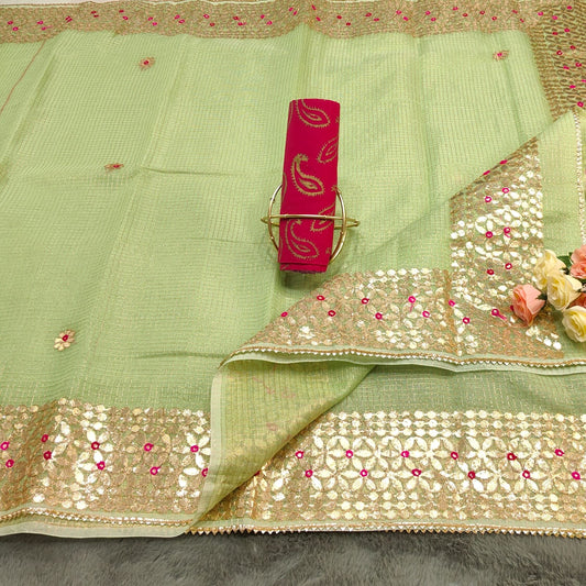 Elegant Kota Tissue Saree