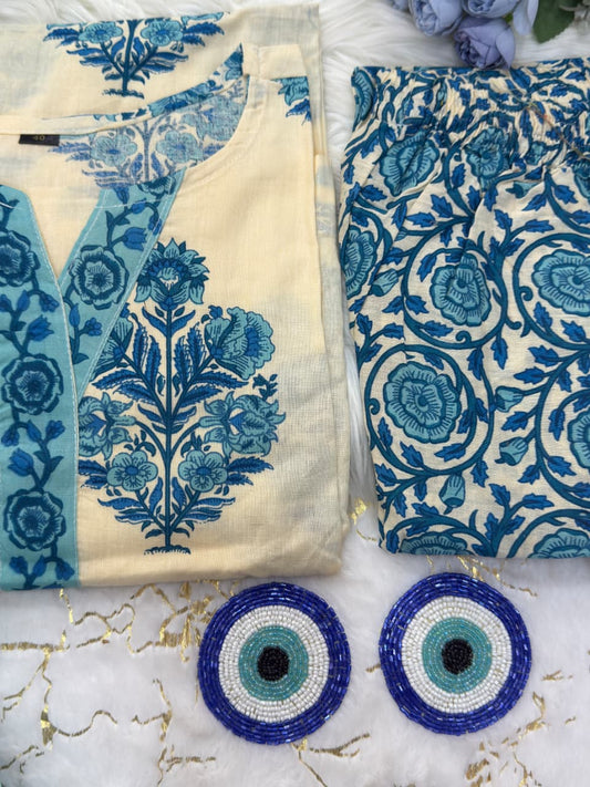 Festive Mal Cotton 3-Piece Cord Set with Dupatta