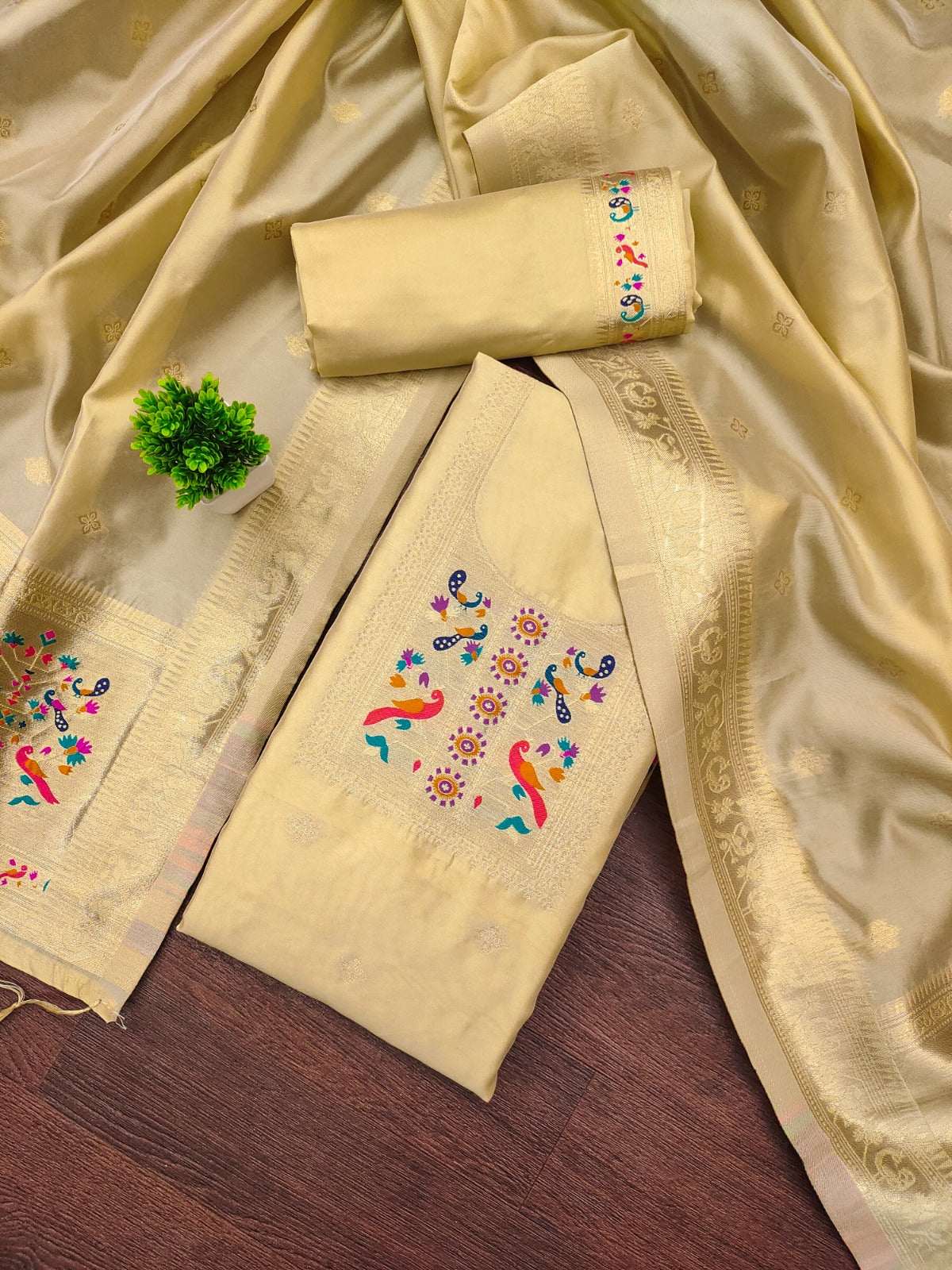 Banarasi Silk Suit with Dupatta