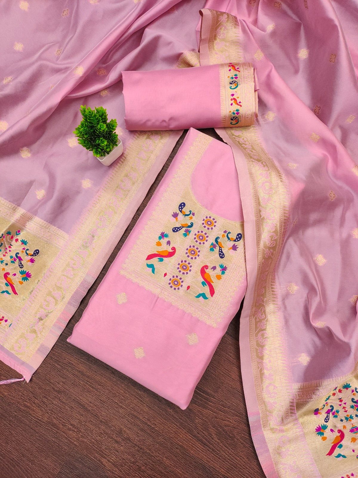 Banarasi Silk Suit with Dupatta